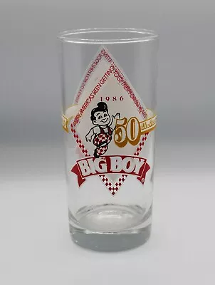 1986 Vintage Bob's Big Boy 50th Anniversary Collectible Glass! Good Condition! • $8