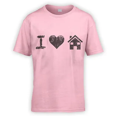 I Love House Music Kids T-Shirt -x10 Colours- Dance Club DJ Rave Festival Beat • £15.25