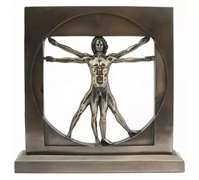 Vitruvian Man Leonardo Da Vinci Male Nude Figure Statue Sculpture Art Gift Decor • $59.74