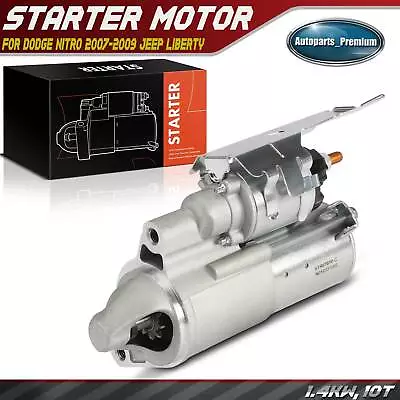 New Starter Motor For Dodge Nitro 2007-2009 Jeep Liberty 3.7L 1.4KW/12V CW 10T • $56.77