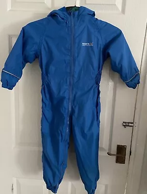 Regatta Boys  Puddle Proof Blue All In One Outdoor Suit Age 36/ 48 Months  • £5