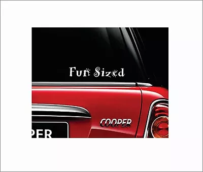 Fun Sized Decal / Sticker - Mini Cooper Fiat Smart Car • $2.99