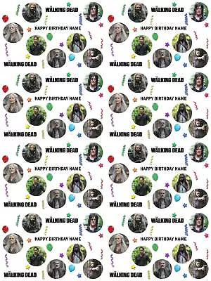 The Walking Dead Personalised Birthday Gift Wrapping Paper 3 Designs ADD NAME • £4.19