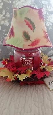 £30 • Buy Yankee Candle Vintage Shade Set Autumn Leaves 🍁🍂. Candle Not Included * *Rare*