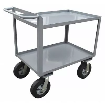 Zoro Select 5Cgz9 Steel Utility Cart With Lipped Metal Shelves Flat 2 • $586.99