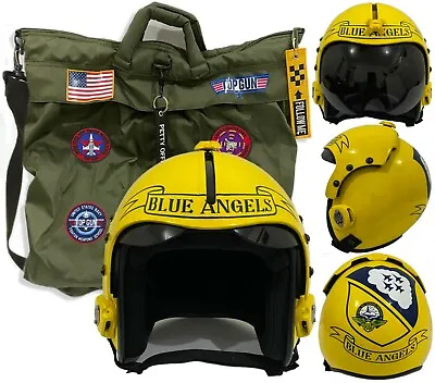 Polyst TOP Gun Helmet Call Sign  Blue Angels  Fighter Aviator USN HGU-33 • $388