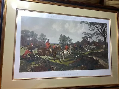 Huge J.F. Herring (19th Cen)  The Death  Engraving - Framed-New York Graphic Soc • $118.50