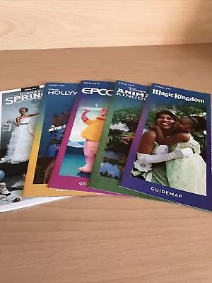 Walt Disney World Park Maps 2023/24 Set Of 5 Brand New • £5