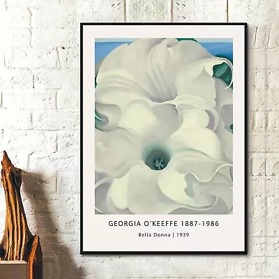 Georgia O'Keeffe Posters -  Bella Donna - Vintage Art Paintings Abstract Art • $39.99