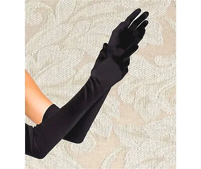 Top Quality 23  Long Satin Bridal Wedding Prom Halloween Costume Opera Gloves • $12.95