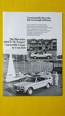 Mercedes-Benz 280CE St Tropez Convertible Car Brochure Sales Catalogue B • $5.72