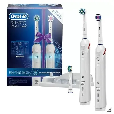 New Oral B Smart 5000 Dual Handle Electric Toothbrush • $256.95