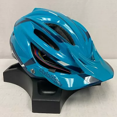 Troy Lee Designs A2 MIPS MTB Bicycle Helmet Silver Marine Blue Size XL/2XL NEW • $101.40