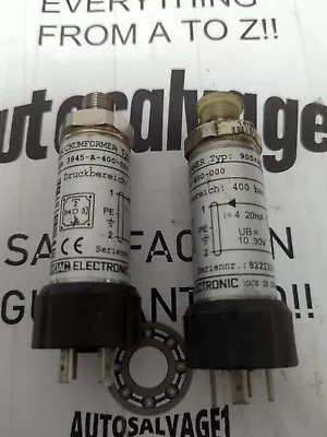 Hydac Druckumformertype  905498  3045-a-400-000pressure Transducer Lot Of 2 • $120