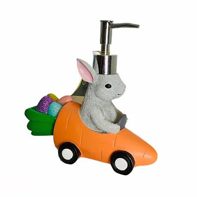 Croscill Easter Bunny Driving Carrot Car W/Eggs Hand Bath Pump Soap Dispenser  • $32.99