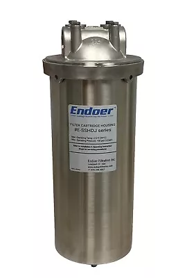 Stainless Steel Filter Housing 10 L Big-Blue Endoer Filtration E-SSHDJ-10-1-304 • $142.50