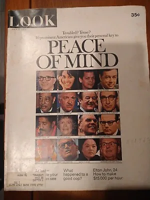 Vintage July 27 1971 Look Magazine Peace Of Mind • $18