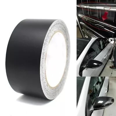 Premium Black Chrome Delete Vinyl Wrap Car Door Glass Trim Sticker 10m X 8cm • $32.33