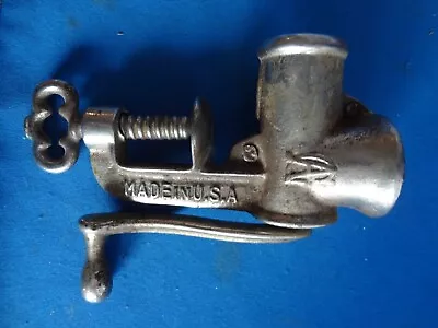 Vtg Miniature Salesman Sample Children's Toy Table Top Clamp Meat Grinder GA  • $36.41