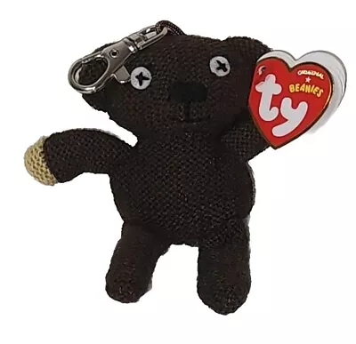 Ty Beanie Baby - MR BEAN'S TEDDY BEAR (4.5 Inch)(Metal Clip UK Exclusive) MWMT's • $13.90