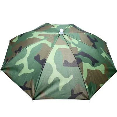$10.05 • Buy Foldable Fishing Sunshade Headwear Umbrella Hat UV Protection Sunscreen Caps