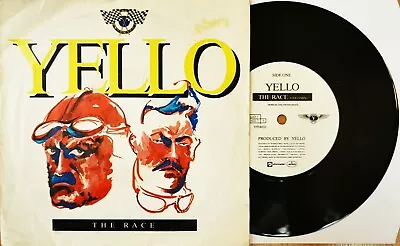 YELLO 7  The Race - Video Mix / Sporting Mix / Another Race UK PAPER LABEL • £4.95
