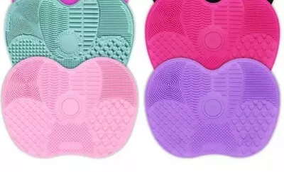  Silicone Makeup Brush Cleaner Scrubber Mat Light PinkHot Pink Mint Or Purple • $7