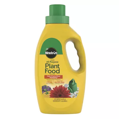 Miracle-Gro Liquid All Purpose Plant Food Concentrate 32 Oz. • $12.90