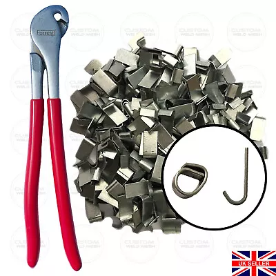 £13.99 • Buy Wire Mesh J-clips Cage Making Clips Aviaries Fencing Poultry Avairy UK Made Clip