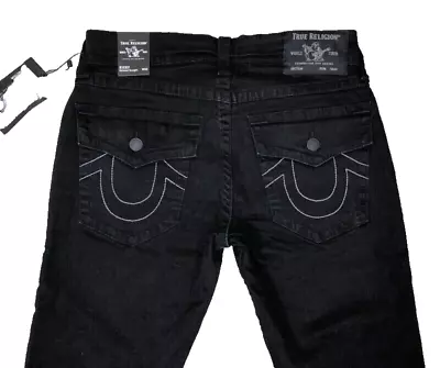 New TRUE RELIGION Ricky Flap Relaxed Straight Fit Men's Jeans 105712 Size 36/32 • $59.99