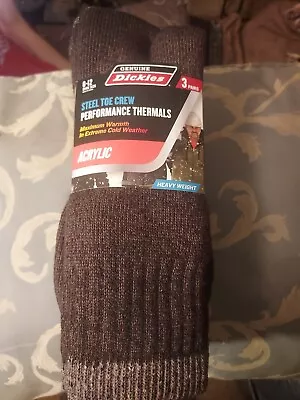 3 Pairs Dickies Steel Toe Heavyweight Acrylic Performance Thermal Crew Socks • $9.99