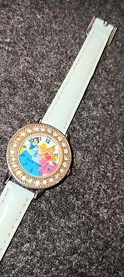 Vintage Blue Disney 3 Princesses Watch Factory  WATCH • $12.60