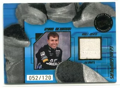 2004 Press Pass Stealth Gear Grippers Drivers Retail 6 Ryan Newman Glove 52/120 • $7.99