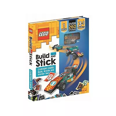 LEGO Build And Stick Custom Cars: Bricks Books + Stickers Set |  Kids Gift  Toy • $39.95