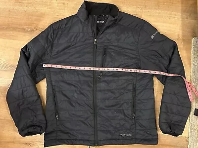 Marmot Primaloft Full Zip Puffer Black Jacket Men XL • $50