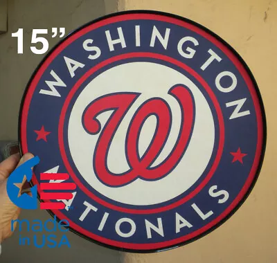 Washington Nationals Logo Framed Round Poster • $18