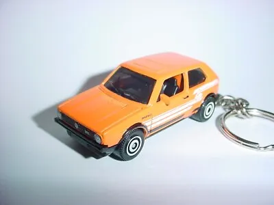 HOT 3D VOLKSWAGEN MK1 GOLF GTI CUSTOM KEYCHAIN Keyring Key VW BLING Matchbox • $16.69