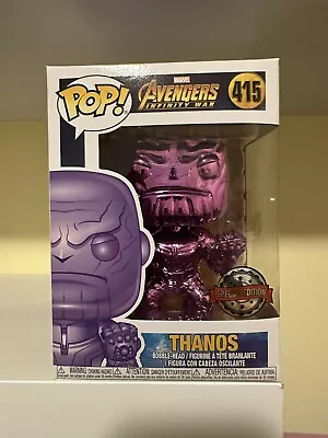 Funko Pop! Vinyl Marvel Avengers Infinity War Thanos Purple Special Edition #415 • £13