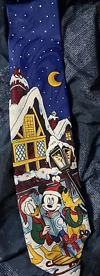  Vintage 80's Christmas Caroling Mickey Mouse Necktie • $8.90