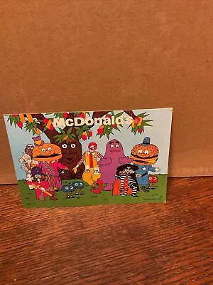 [ 1978 McDonald's Post Card - Vintage McDonaldland - Grimace McCheese Big Mac ] • $10