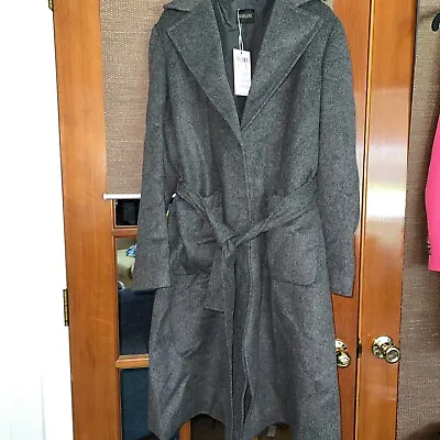 Madeline Wool Coat Sz 40 Grey New  • $45