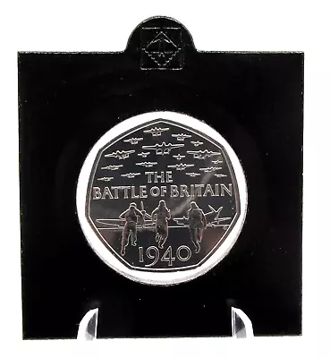 2015 Battle Of Britain 50p Fifty Pence Coin Brilliant  BU BUNC In Flip Holder • £9.99