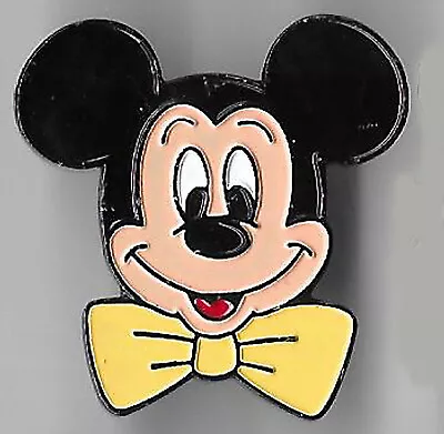 Mickey Mouse Pin Disney Head Germany Yellow Bow Tie Bowtie Smiling Face Shiny • $6.96