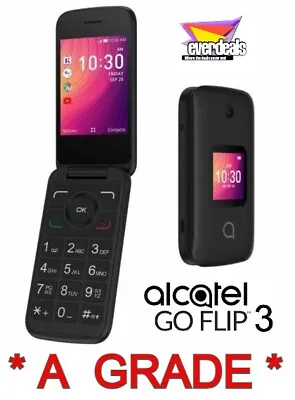 UNLOCKED / T-Mobile / Ultra Alcatel GO FLIP 3 4052W 4G LTE Smart Phone *A GRADE • $48.80