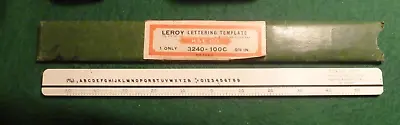 Keuffel & Esser (K & E) Leroy Lettering Template 3240-100C • $6.99