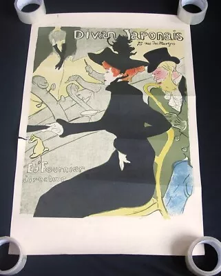 Vtg 60s 70s Divan Japonais Poster Henri De Toulouse-Lautrec Street Art Poster • $42.83