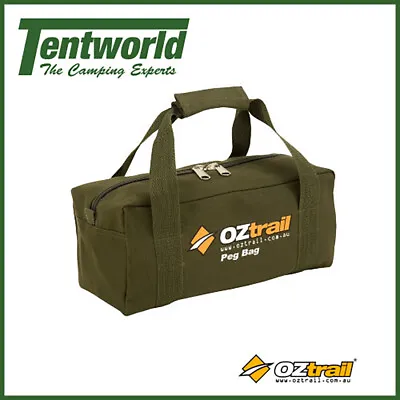 $19.90 • Buy Oztrail Heavy Duty Canvas Peg Storage Bag 35 X 15 X 15cm