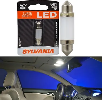 Sylvania ZEVO LED Light 6411 White 6000K One Bulb Interior Dome Upgrade OE Fit • $14