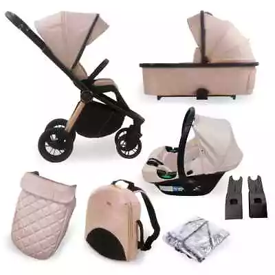 My Babiie MB450i 3-in-1 Travel System With I-Size Car Seat - Pastel Pink • £399