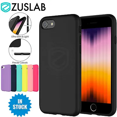 For Apple IPhone SE 3rd 2022 8 7 Case Zuslab Slim Silicone Shockproof Cover • $8.95